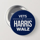 Tierärzte für Harris Walz Button (Vorne & Hinten)