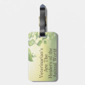 Tierärzte Gepäckanhänger (Rückseite vertikal)