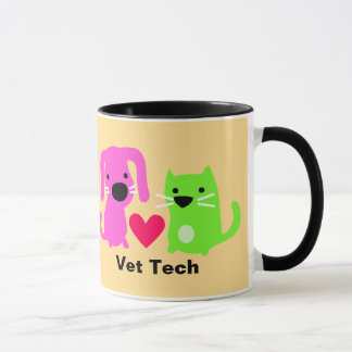 Tierärzte Tech Hunde & Katzen & Herz Tasse