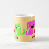 Tierärzte Tech Hunde & Katzen & Herz Tasse (Mittel)