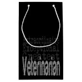 Tierarztfachmann Kleine Geschenktasche Geschenktüte (Rückseite)