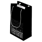 Tierarztfachmann Kleine Geschenktasche Geschenktüte (Rückseite Schrägansicht)