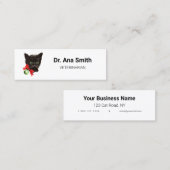 Tierarztgewerbe für Vintage Katzen Mini Visitenkarte (Vorne/Hinten)