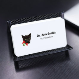 Tierarztgewerbe für Vintage Katzen Visitenkarte