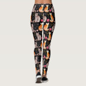 Tierarzthelfer Katzen Muster 2 Leggings (Rückseite)