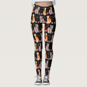 Tierarzthelfer Katzen Muster 2 Leggings (Vorderseite)