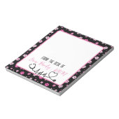 Tierärztin für farbige Paw Notizblock (Rotiert)