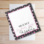 Tierärztin für farbige Paw Notizblock