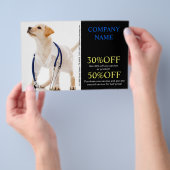 Tierärztin für niedliche Hundeschwester Flyer (Handgriff)