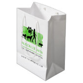 Tierärztin/Hundeschule/Haustierbetreuung Mittlere Geschenktüte (Vorderseite Schrägansicht)
