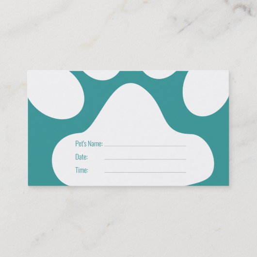 Tierärztin | Info Terminkarte (Rückseite)