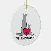  Tierärztin Keramik Ornament (Rechts)