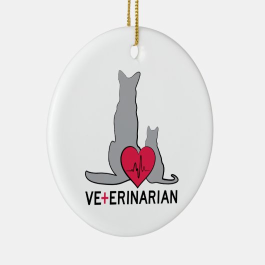  Tierärztin Keramik Ornament (Rechts)