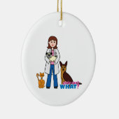 Tierärztin Keramikornament (Rechts)