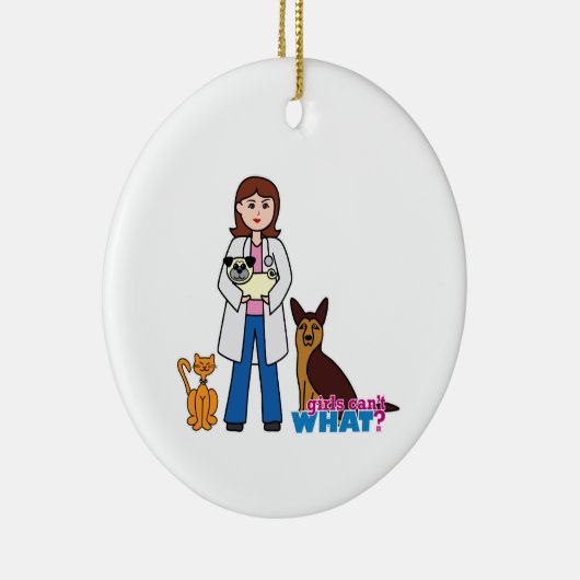 Tierärztin Keramikornament (Rechts)