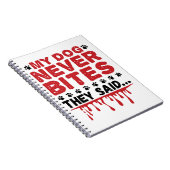 Tierärztin Mein Hund gebissen nie, dass sie sagen Notizblock (Rechte Seite)