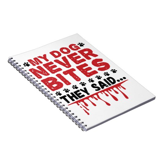 Tierärztin Mein Hund gebissen nie, dass sie sagen Notizblock (Rechte Seite)