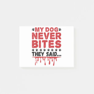 Tierärztin, mein Hund, gebissen sie nie Post-it Klebezettel
