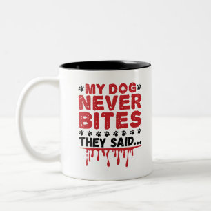 Tierärztin, mein Hund, gebissen sie nie Zweifarbige Tasse