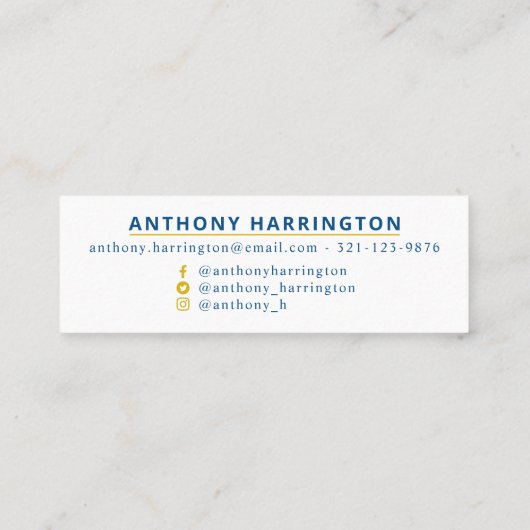 Tierärztin Mini Visitenkarte (Rückseite)