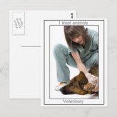 Tierärztin Postkarte (Vorne/Hinten)
