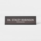 Tierärztin Schreibtischnamensplakette (Vorderseite )