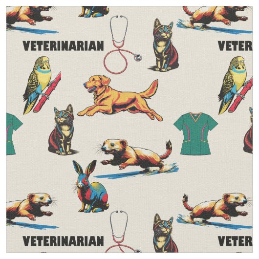 Tierärztin Stoff (Nahaufnahme)