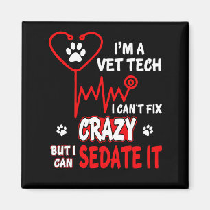 Tierärztin Tech kann den Verrückten nicht behebe Magnet