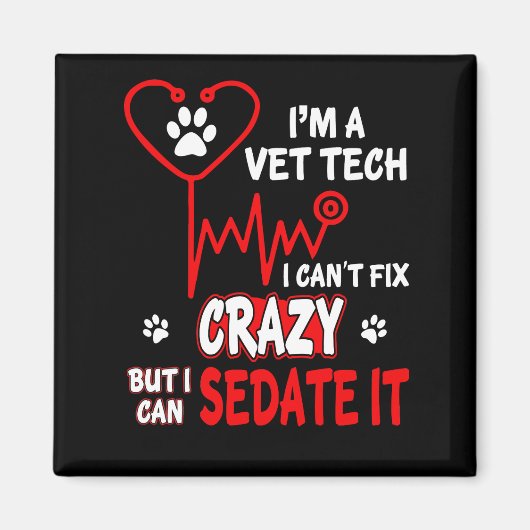 Tierärztin Tech kann den Verrückten nicht beheben Magnet (Vorne)