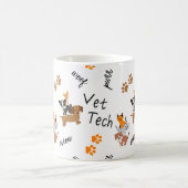 Tierärztin Tech mit Katzen und Hunden Kaffeetasse (Mittel)