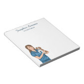 Tierärztin Tierärztin Notizblock (angewinkelt)