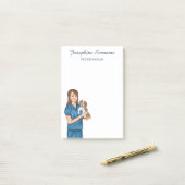 Tierärztin Tierärztin Post-it Klebezettel (Auf Schreibtisch)