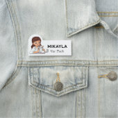 Tierärztin und Niedliche Kätzchen Namensschild (Beispiel)