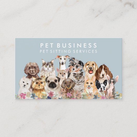 Tierärztin Visitenkarte (Vorderseite)