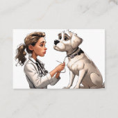 Tierärztin Visitenkarte (Rückseite)