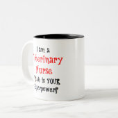 Tierärztin Zweifarbige Tasse (Vorderseite Links)
