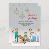 Tierarztkarte Einladung (Vorne/Hinten)