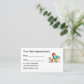 Tierarztkartei Visitenkarte (Stehend Vorderseite)