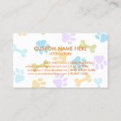 Tierarztklinik Visitenkarte (Rückseite)