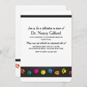 Tierärztliche Abschluss-Einladung Einladung (Vorne/Hinten)