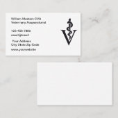 Tierärztliche Akupunktur Medizinische Visitenkarte (Vorne/Hinten)