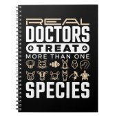 Tierärztliche Ärzte Leckerei mehr als eine Tierart Notizblock (Vorderseite)