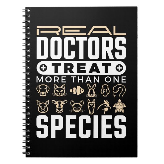Tierärztliche Ärzte Leckerei mehr als eine Tierart Notizblock (Vorderseite)