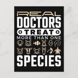 Tierärztliche Ärzte Leckerei mehr als eine Tierart Postkarte