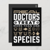 Tierärztliche Ärzte Leckerei mehr als eine Tierart Postkarte (Vorne/Hinten)