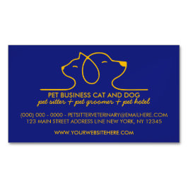 Tierärztliche Begleiter für Navy Hunde Cat Simple Magnetische Visitenkarte