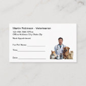 Tierärztliche Betreuung - Visitenkarten Terminkarte (Vorderseite)