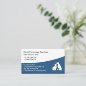 Tierärztliche Betreuung - Visitenkarten Visitenkarte (Stehend Vorderseite)