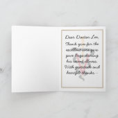 Tierärztliche Dankeschön-Karte Dankeskarte (Innenseite)