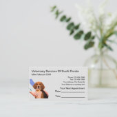 Tierärztliche Ernennung und Visitenkarten Visitenkarte (Stehend Vorderseite)